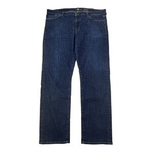 7 For All‎ Mankind Slimmy Jeans Mens Size 40 Dark Wash Denim 30" Inseam